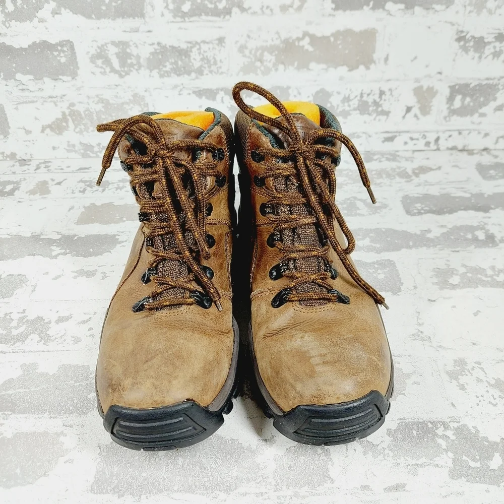 Wolverine Brown Leather Lace Up Hiking/ Work Boots W233